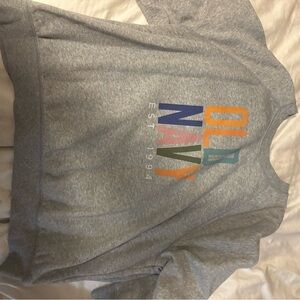 Old Navy Gray Graphic Sweatshirt